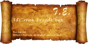 Tárnok Erzsébet névjegykártya